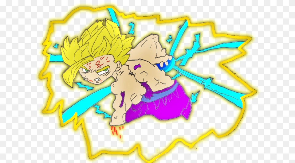 Gohan Fire That Full Power Kamehameha Fictional Character, Face, Head, Person, Cupid Free Transparent Png