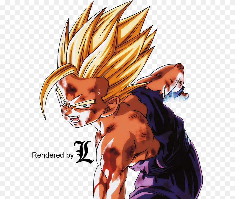 Gohan Render Photo Son Gohan Vs Cell, Publication, Book, Comics, Adult Png