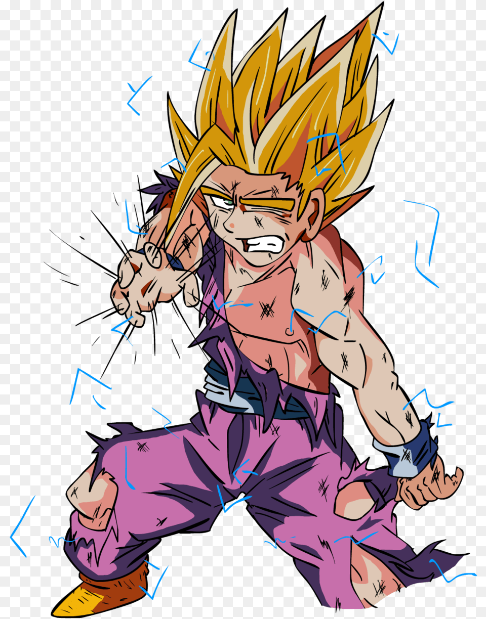 Gohan Ssj2 Super Kamehameha Download Gohan Kamehameha Cell, Book, Comics, Publication, Baby Free Png