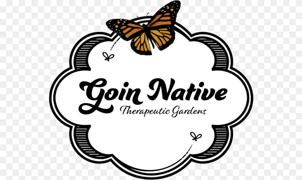 Goin Native Cloud Logo Butterfly, Animal Free Png Download
