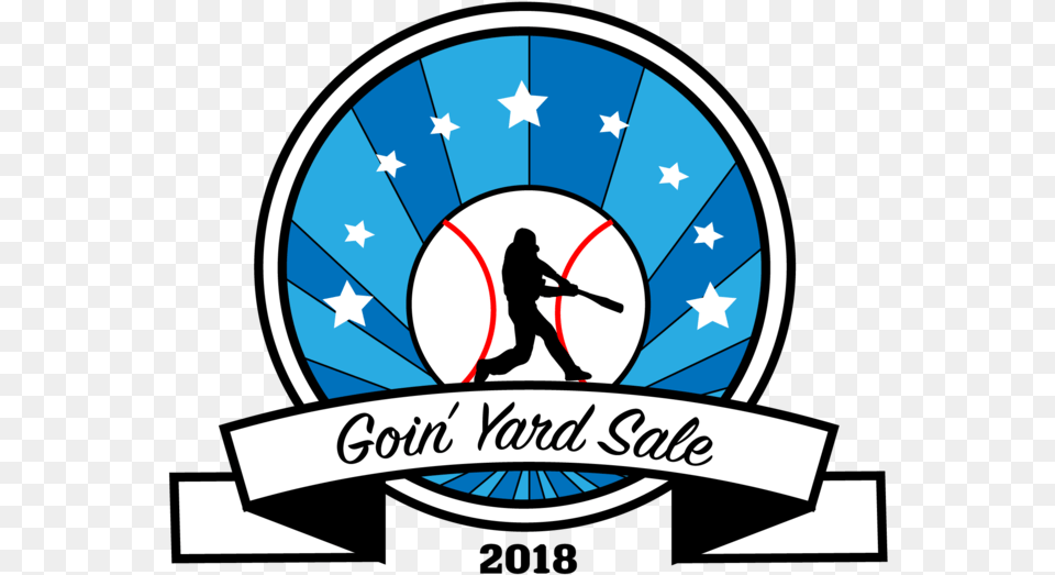 Goin Yard Sale Logo Ebay Shop Selling Vintage Baseball Circle, Adult, Male, Man, Person Free Png Download