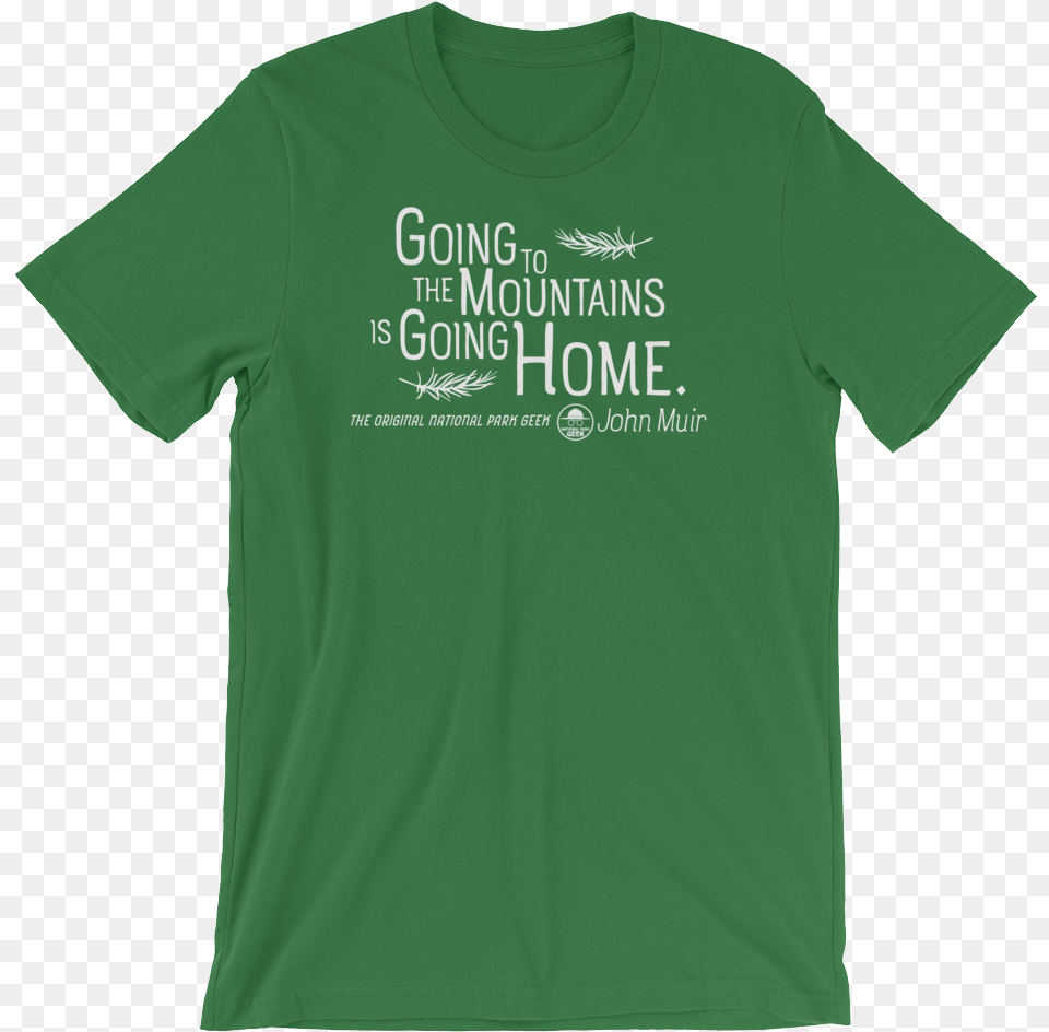 Going To The Mountains T Shirt White Logo T Shirt Active Shirt, Clothing, T-shirt Free Transparent Png