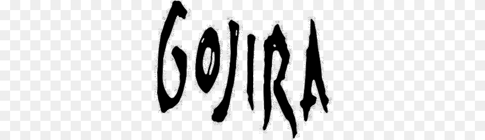 Gojira Music Reddit Logo, Handwriting, Text, Silhouette Free Png Download