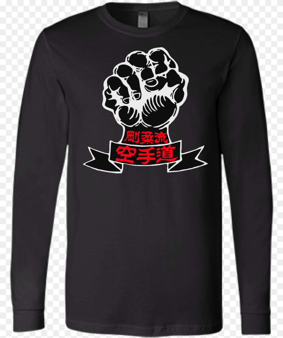 Goju Ryu Fist Black Amp Red Long Sleeve, Long Sleeve, Clothing, Body Part, Hand Free Png