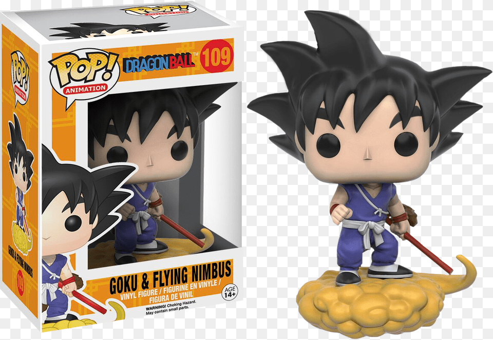 Goku And Flying Nimbus Pop Vinyl Figure Figurine Pop Dragon Ball, Baby, Face, Head, Person Free Png Download