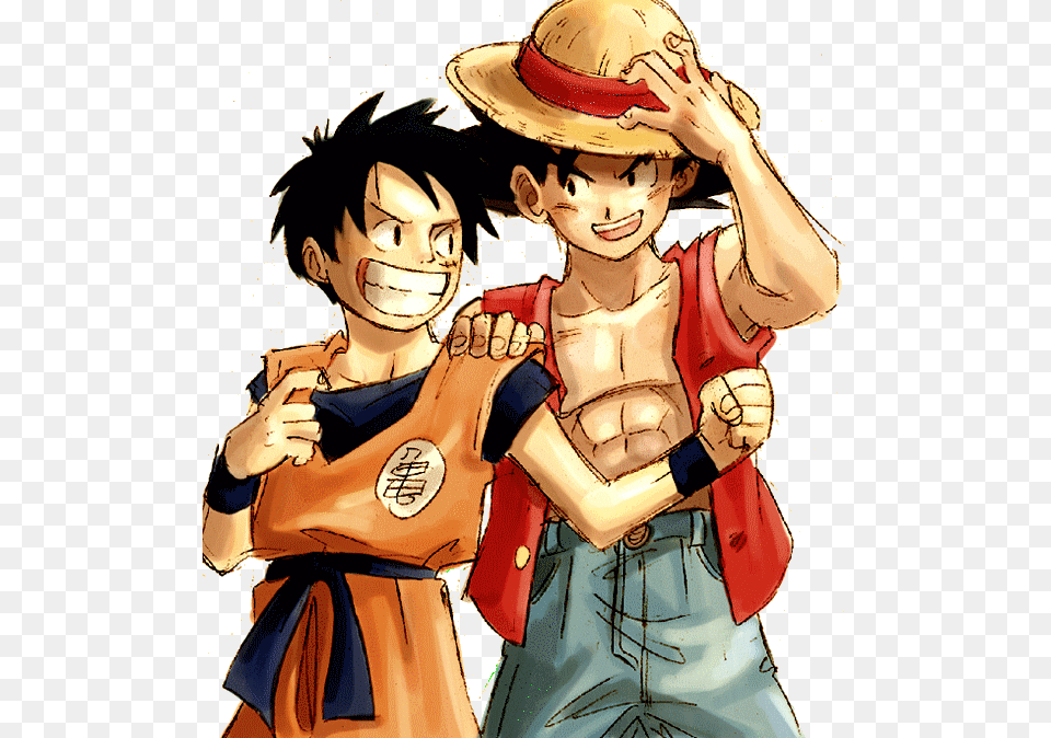 Goku And Luffy Luffy And Goku, Book, Comics, Publication, Adult Free Png