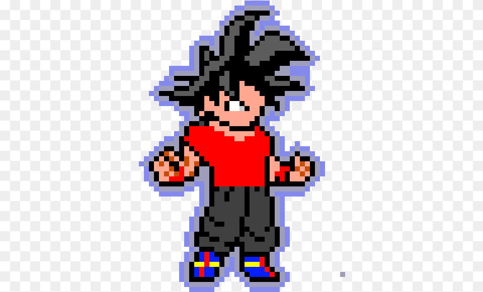 Goku Base Pixel Art, Outdoors, Qr Code, Nature, Snow Free Png Download