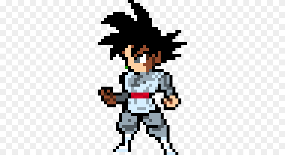 Goku Black Pixel Art, Martial Arts, Person, Sport Png