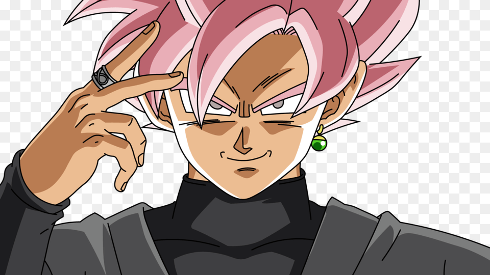 Goku Black Rose Face, Book, Comics, Publication, Baby Free Png Download