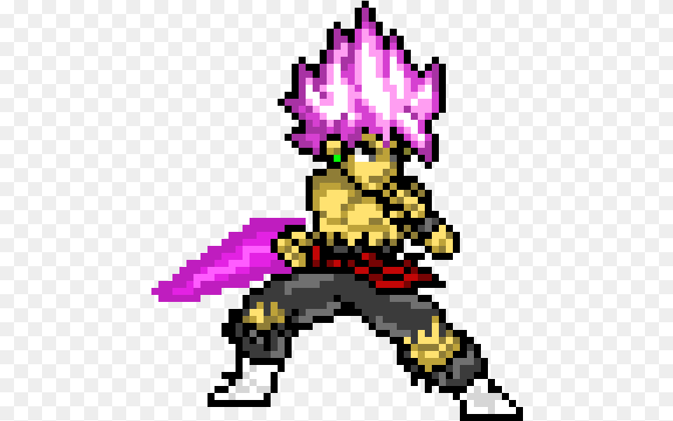 Goku Black Rose Goku Pixel Art Dragon Ball Z, Purple, Book, Comics, Publication Free Transparent Png