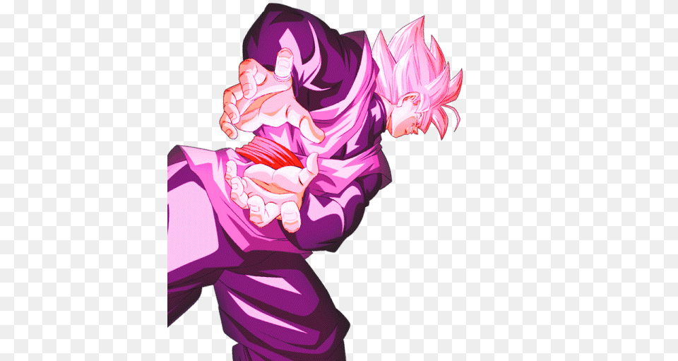 Goku Black Ss Rose Render, Book, Comics, Publication, Purple Free Png