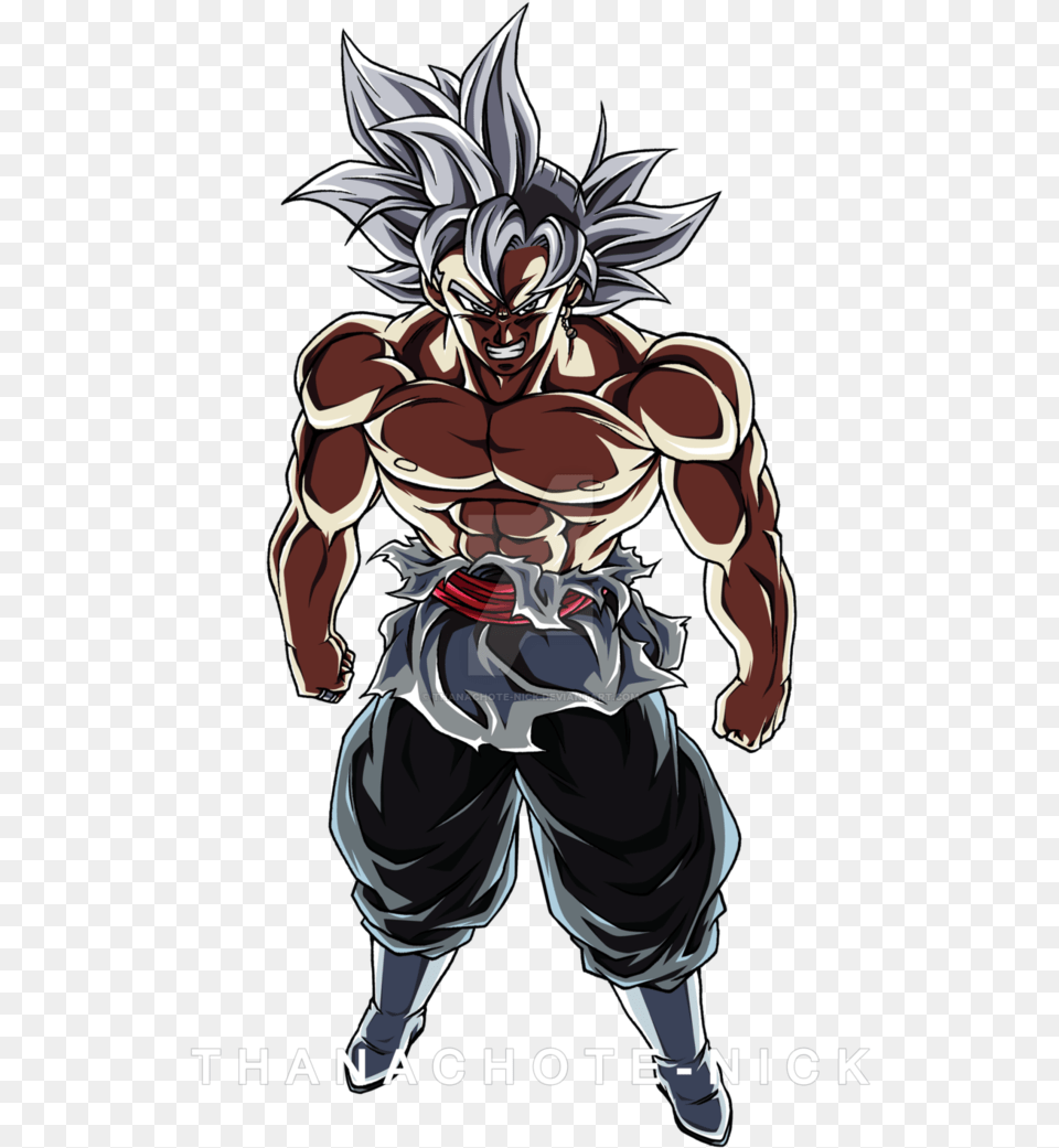Goku Black Ultra Instinct Color 4 By Thanachote Nick Goku Black Ultra Instinct, Book, Comics, Publication, Person Png Image