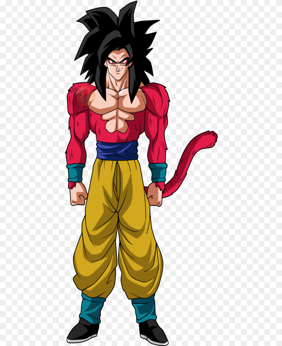 Goku Clipart Ssj4 Dragon Ball Z Goku Ssj, Book, Comics, Publication, Adult Png