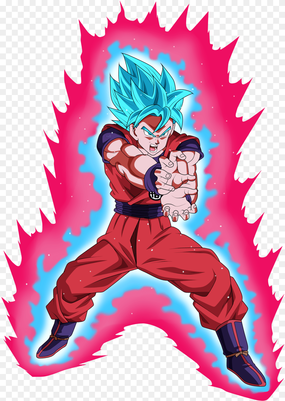 Goku Clipart Super Saiyan God Goku Super Saiyan Blue Kaioken, Book, Comics, Publication, Baby Free Png Download