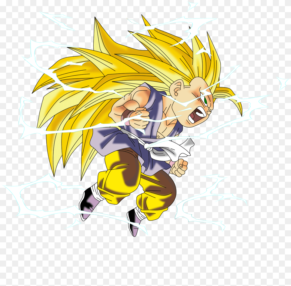 Goku Clipart Super Saiyan3 Dragon Ball Gt Goku Fase, Book, Comics, Publication, Baby Png Image