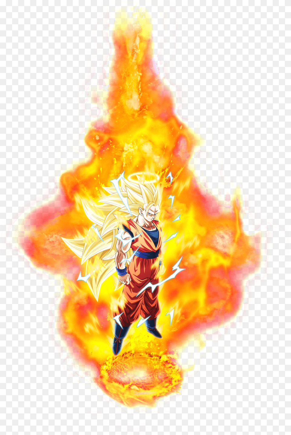 Goku Download Dbz Aura Transparent, Flame, Fire, Person, Face Png Image