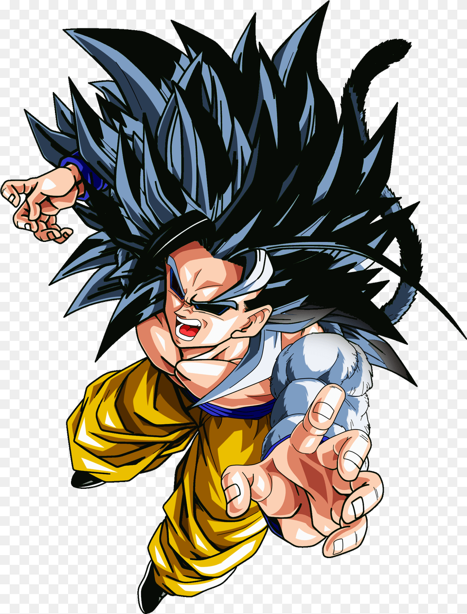 Goku Drawing Super Saiyan 5 Download Goku Dragon Ball Z Super Saiyan 5, Book, Comics, Publication, Person Png