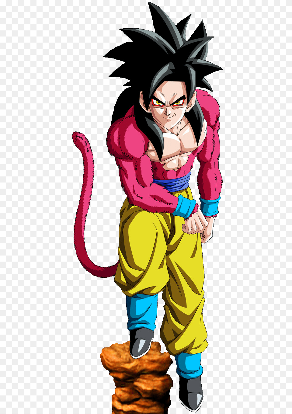 Goku E Puma Goku Super Saiyan 4, Book, Comics, Publication, Adult Png