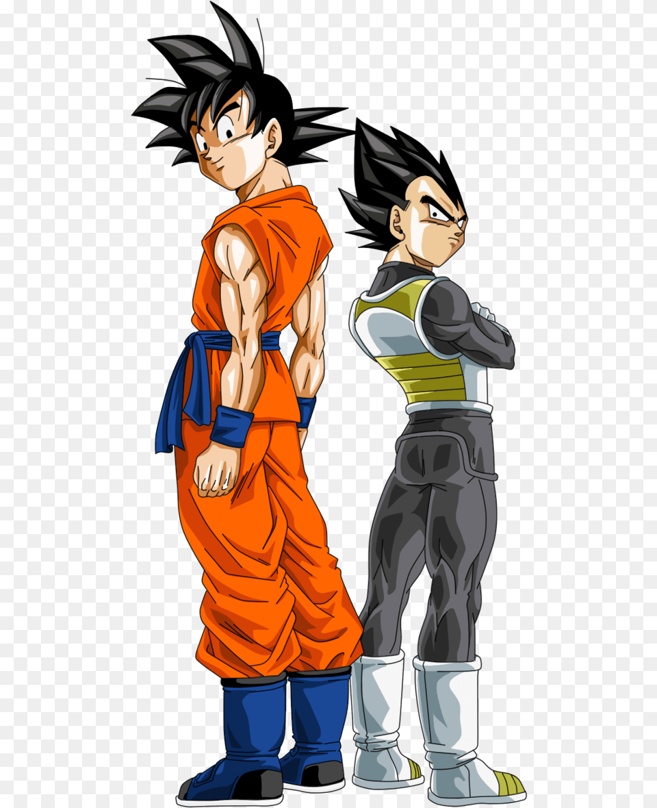 Goku E Vegeta Goku And Vegeta, Publication, Book, Comics, Person Png Image