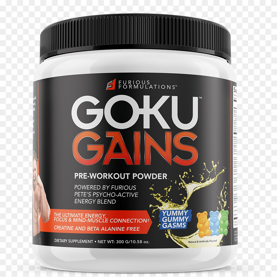 Goku Gains Auricularia, Herbal, Herbs, Plant, Bottle Png Image