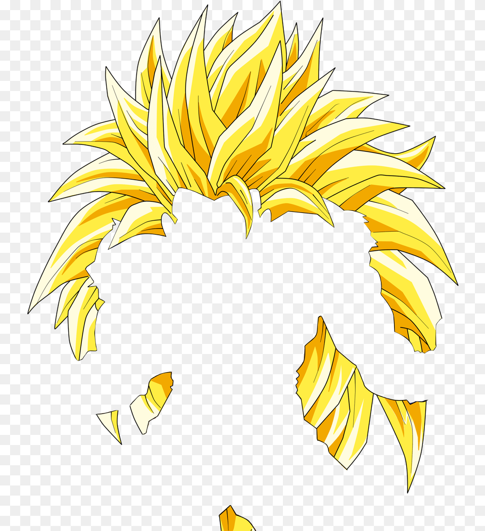 Goku Hair Goku Super Saiyan 3 Hair, Plant, Symbol, Logo Free Png Download