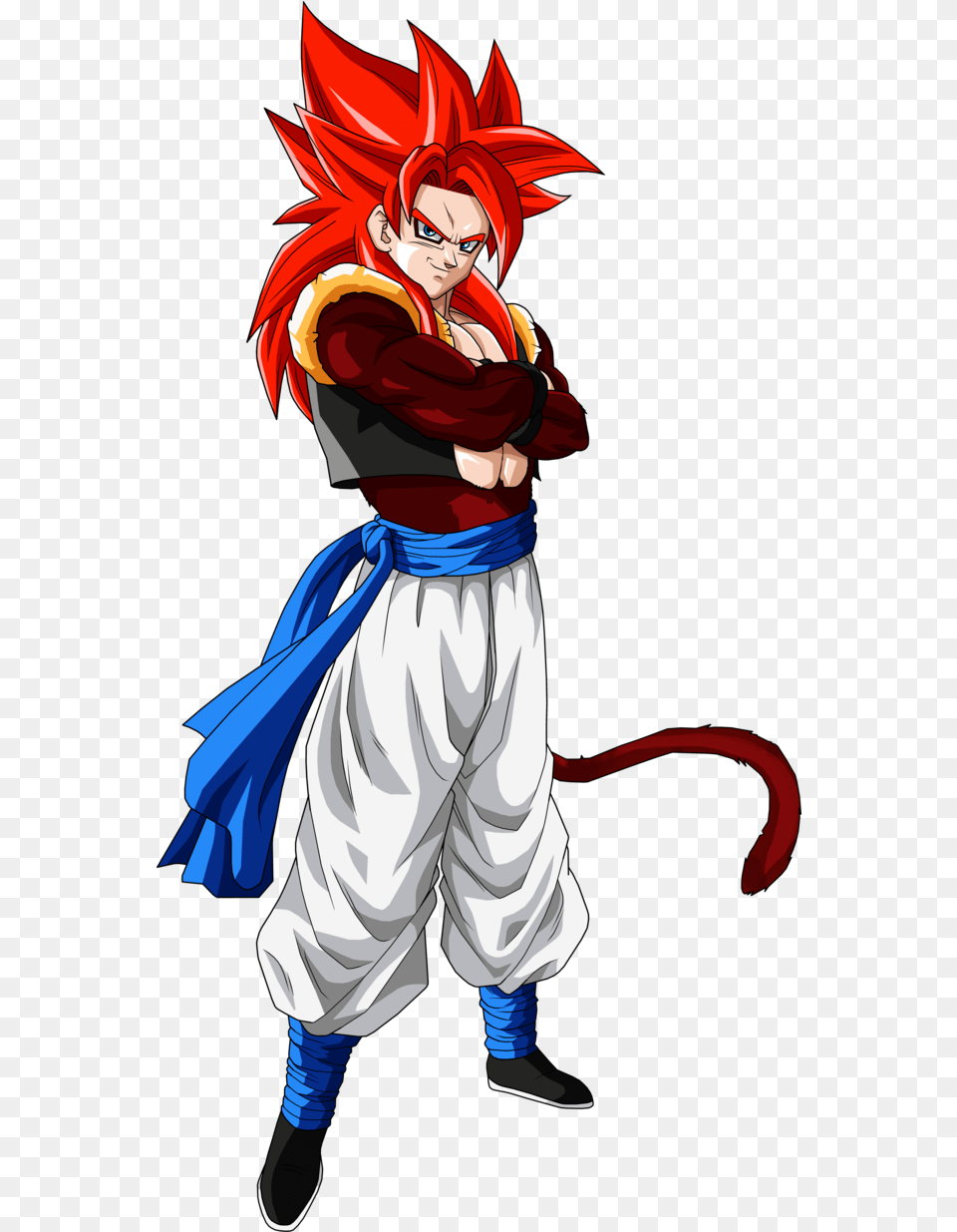 Goku Hair Super Saiyan 4 Gogeta Download Original Dragon Ball Ssj4 Gogeta, Publication, Book, Comics, Adult Png Image