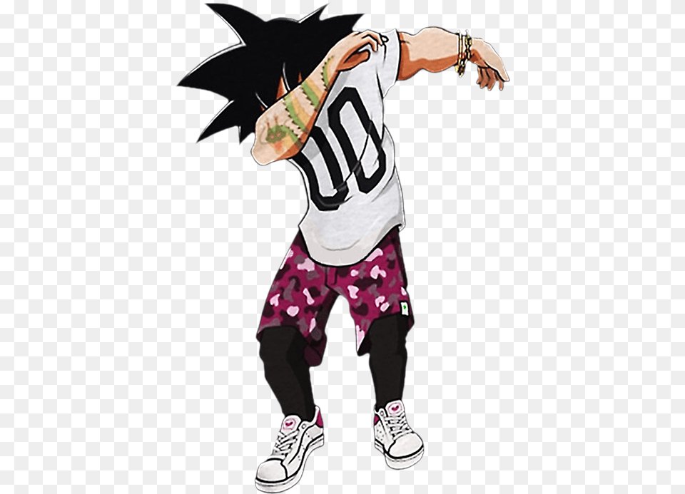 Goku Is Dab Throw Pillow Dab Goku, Clothing, Shoe, Footwear, Child Free Png Download