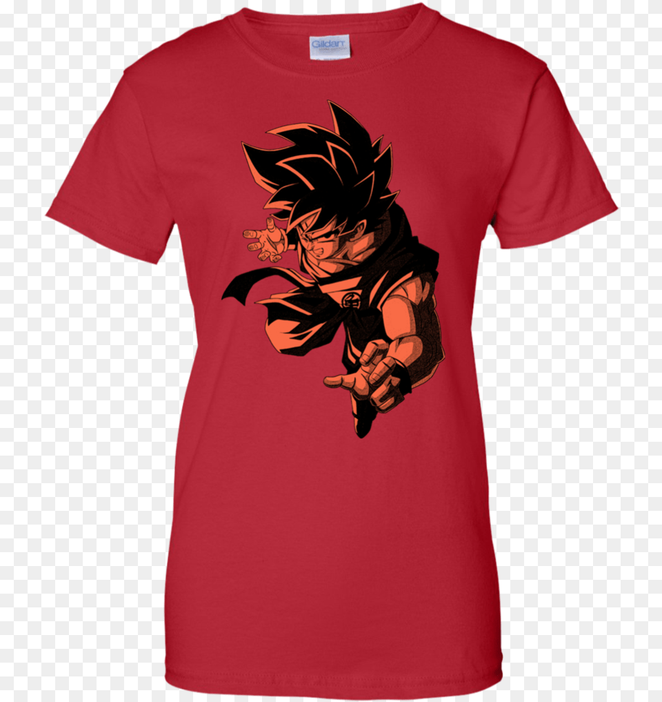 Goku Kaioken Goku T Shirt Amp Hoodie T Shirt, Clothing, T-shirt, Adult, Female Free Transparent Png