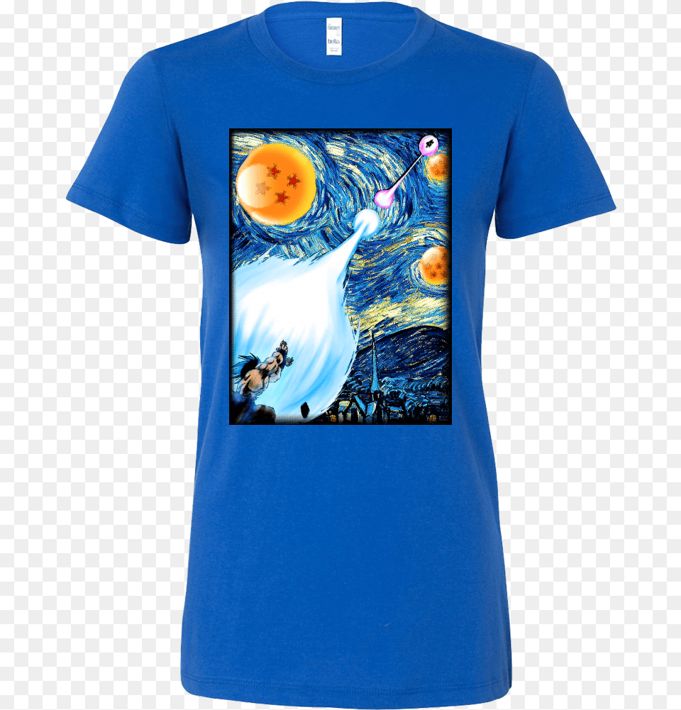 Goku Kamehameha Vs Vegeta Galick Gun Van Gogh Style Vegeta Galick Gun Vs Goku Kamehameha, Clothing, T-shirt, Shirt Free Png Download