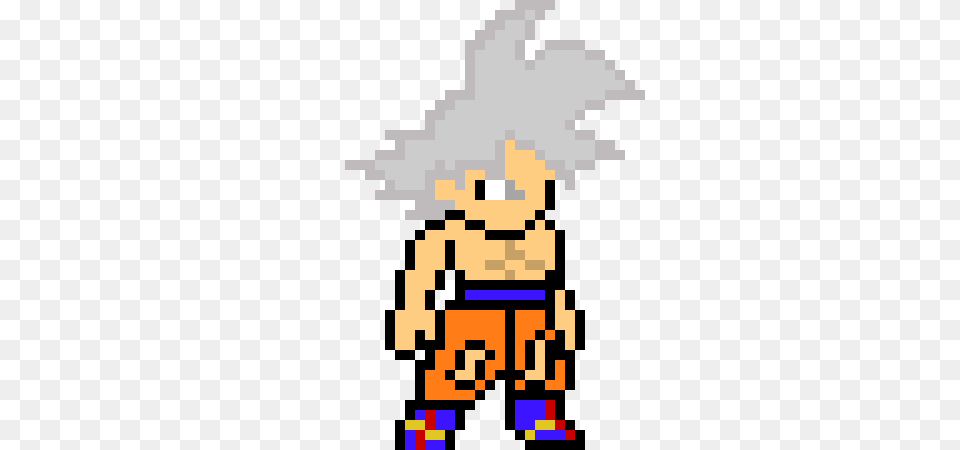 Goku Mastered Ultra Instinct Pixel Art Maker Png Image