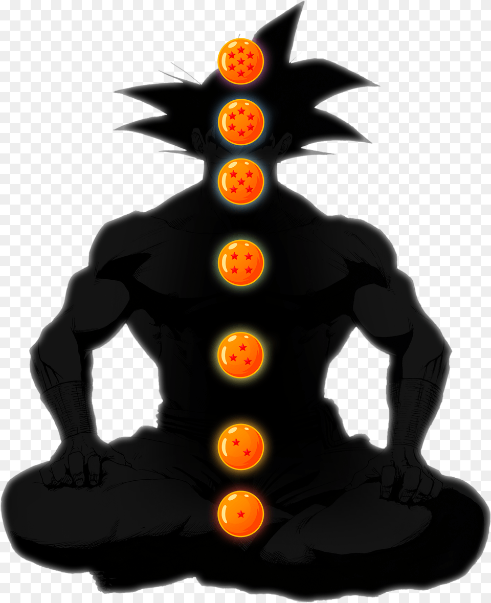 Goku Meditating, Light, Baby, Person Png Image