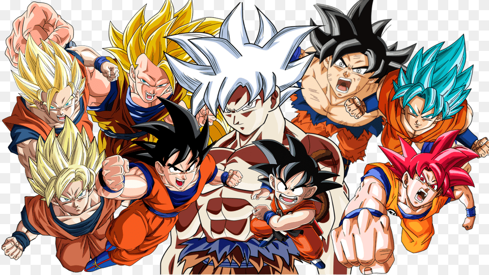 Goku Most Powerful Forms, Book, Comics, Publication, Baby Free Transparent Png