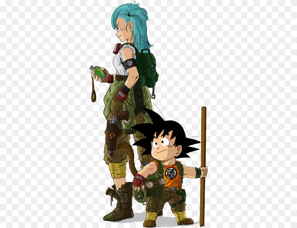 Goku N Bulma Goku And Bulma39s Son, Book, Comics, Publication, Person Free Transparent Png