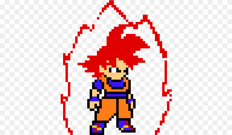 Goku Pixel Art, Game, Super Mario, Qr Code Free Transparent Png