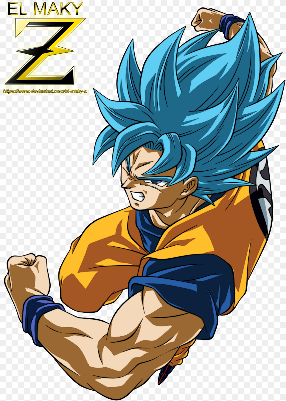 Goku Ssj Blue El Maky Z, Book, Comics, Publication, Adult Free Png