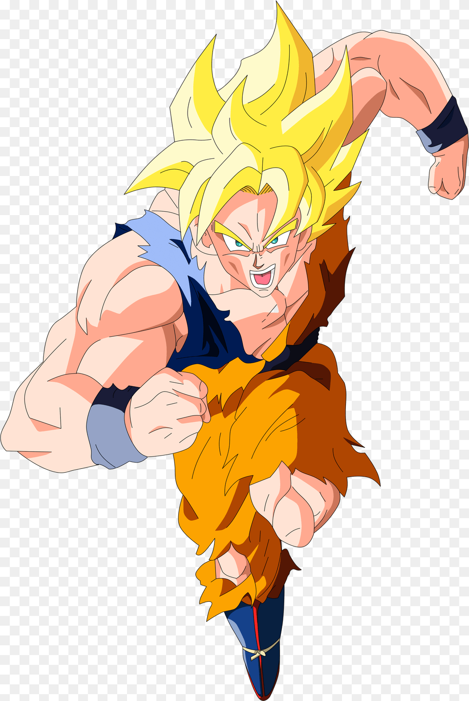 Goku Ssj Flying, Book, Comics, Publication, Baby Png Image