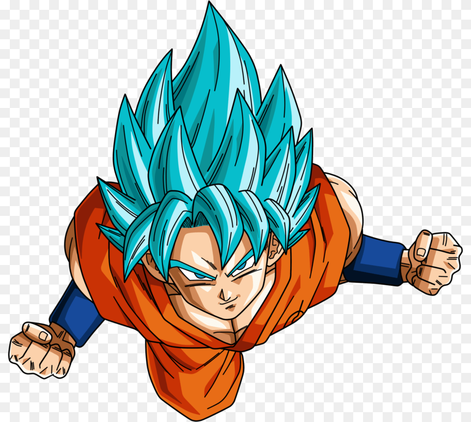 Goku Ssj God Blue, Book, Comics, Publication, Person Png