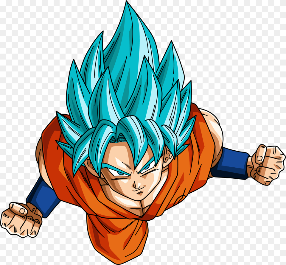 Goku Ssj God Blue, Book, Comics, Publication, Person Png