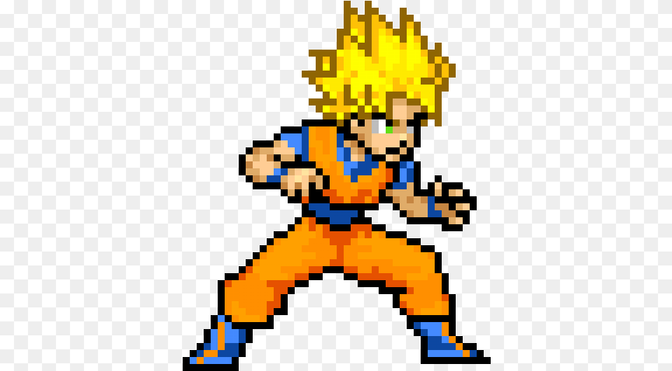 Goku Ssj Pixel Art, Person Free Png Download