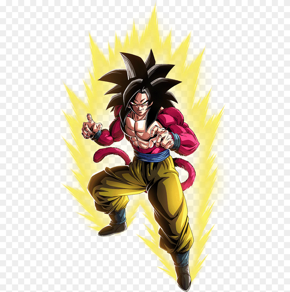 Goku Ssj4 Dokkan Battle, Book, Comics, Publication, Adult Free Png