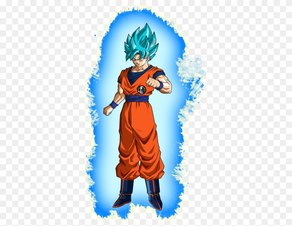 Goku Ssjg White Background, Book, Publication, Comics, Adult Free Png