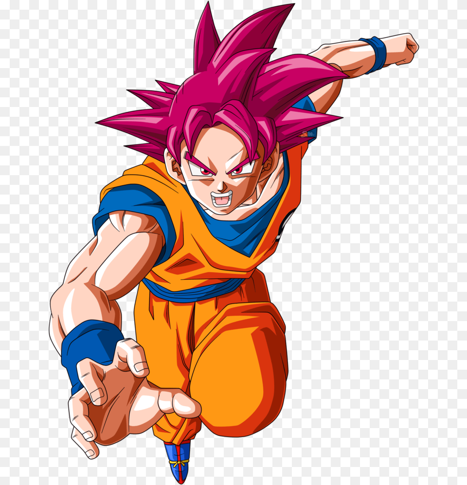 Goku Super Saiyajin Fase Dios By Saodvd Super Saiyajin Fase Dios, Book, Comics, Publication, Adult Png Image