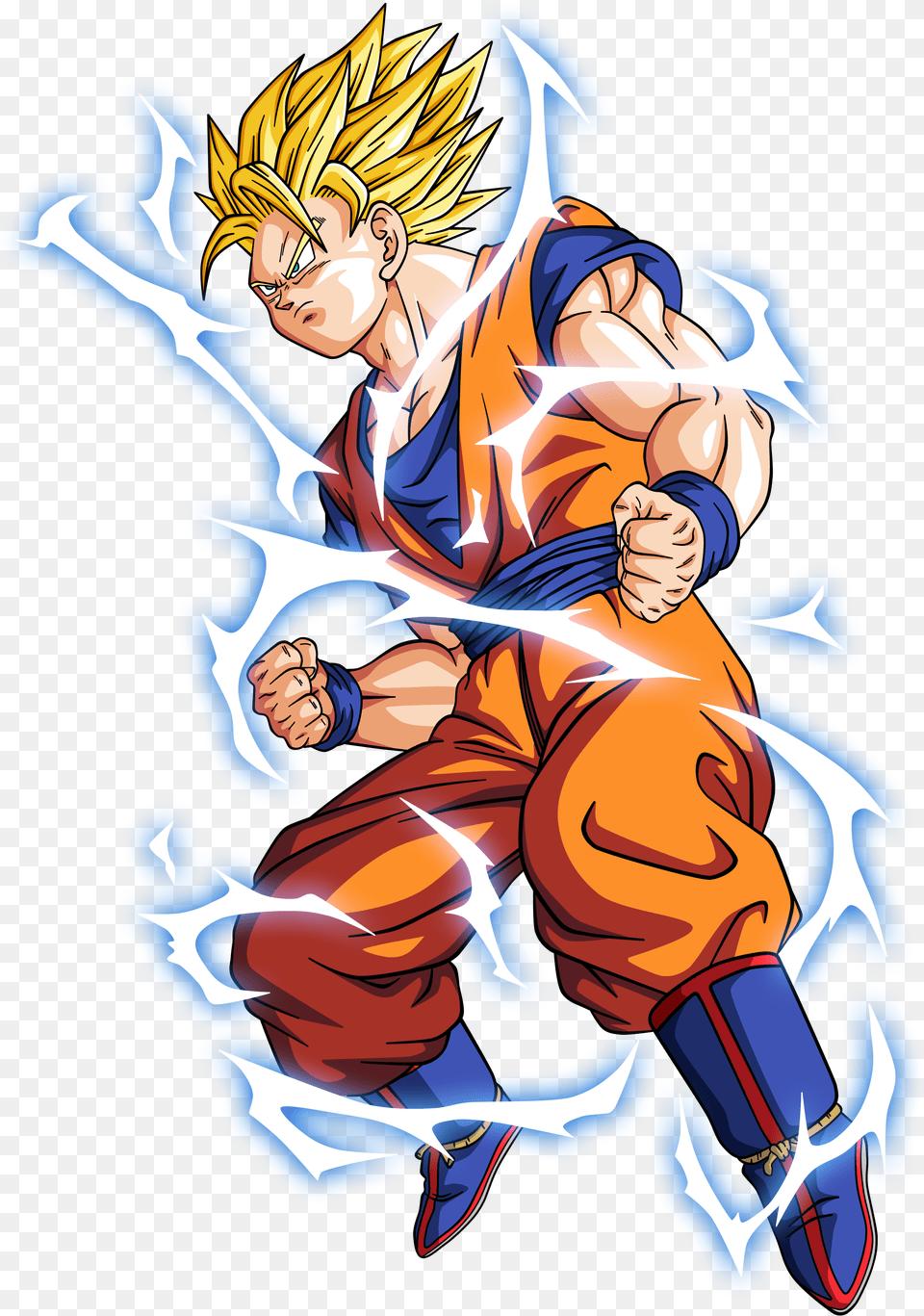 Goku Super Saiyan 2 By Bardocksonic D73adde Dragon Ball Z Goku Energy Iphone 7 Plus Case, Book, Comics, Publication, Anime Png