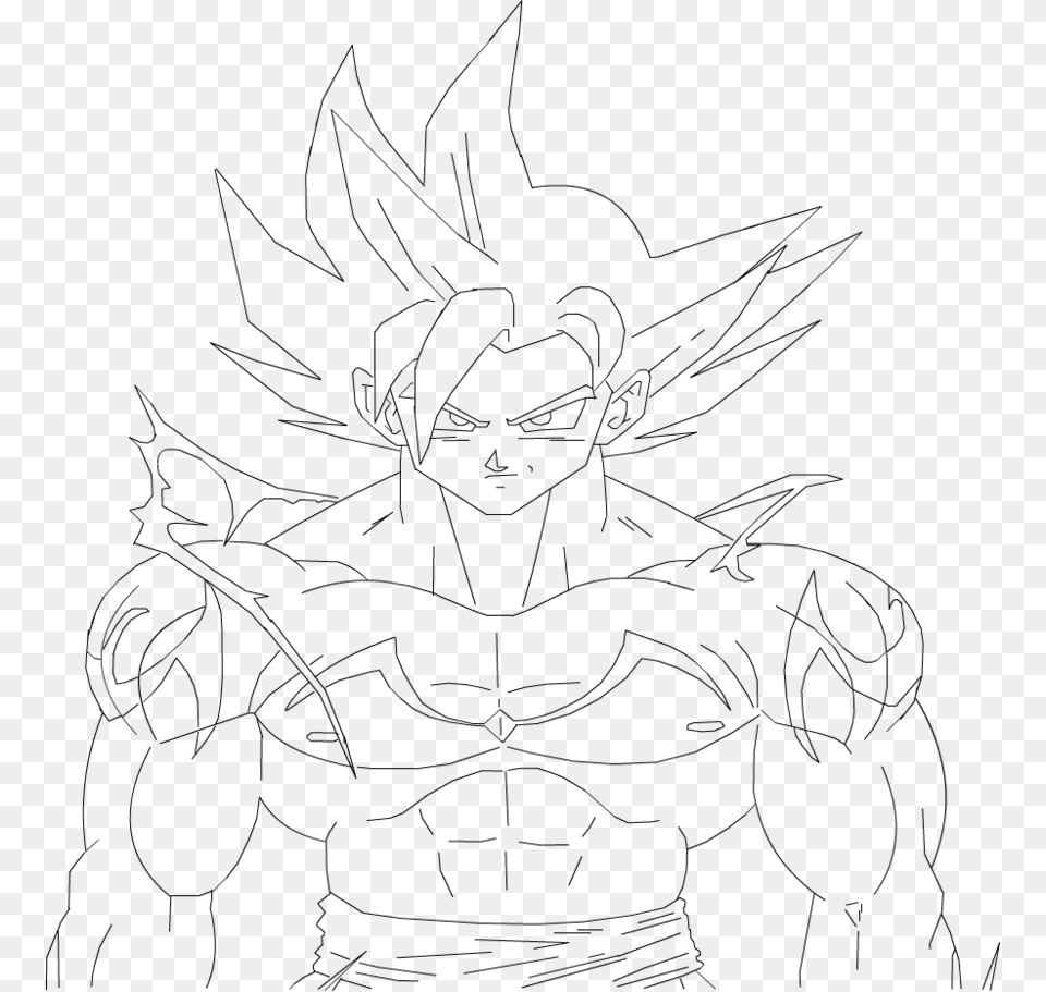 Goku Super Saiyan 2 Drawing At Getdrawings Goku Ssj God 2 Drawing, Gray Free Transparent Png