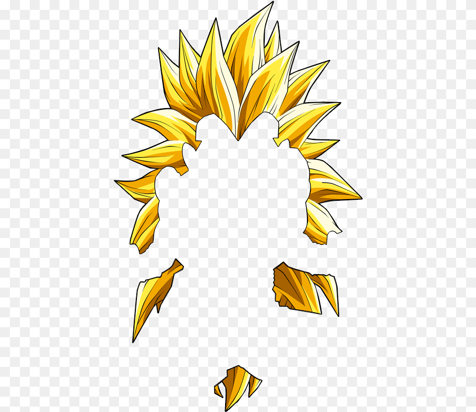 Goku Super Saiyan 3 Hair, Sunflower, Flower, Plant, Person Free Transparent Png