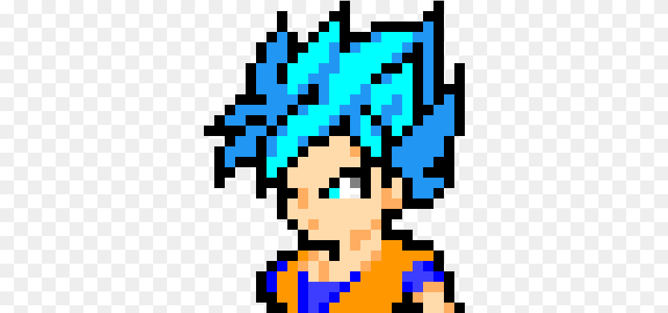 Goku Super Saiyan Blue Pixel Png Image