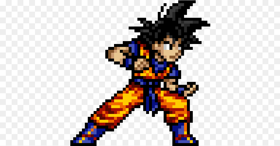 Goku Super Saiyan Pixel Art, Person Png Image