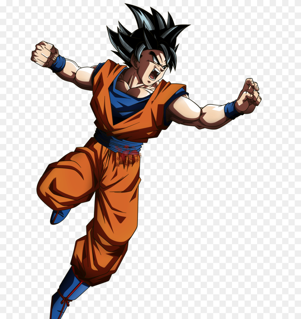 Goku Ultra Instinct Mobile Game Whale, Book, Comics, Publication, Person Png Image