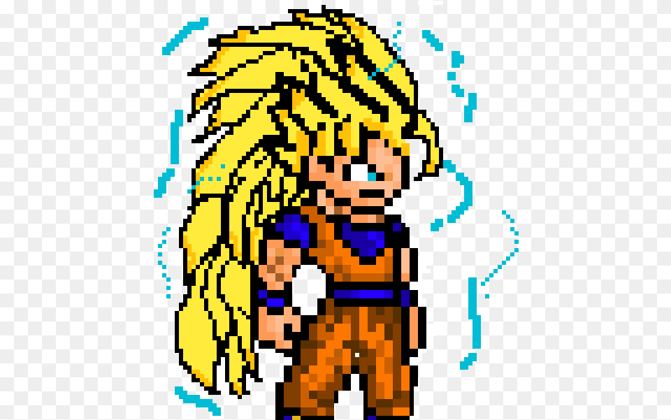 Goku Ultra Instinct Pixel Art, Graphics Free Transparent Png