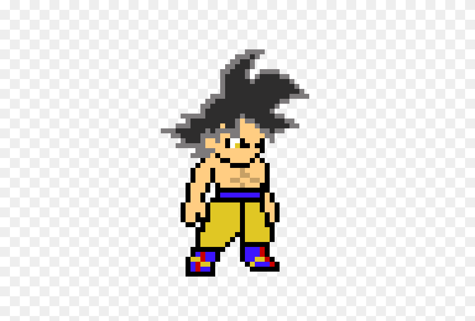 Goku Ultra Instinct Pixel Art Maker Png